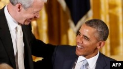 باراک اوباما (راست) و شبان جوئل هانتر