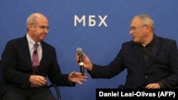 Билл Браудер и Михаил Ходорковский в Лондоне, 20 ноября 2018