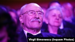 Victor Rebengiuc la Gala Premiilor Uniter, mai 2017.