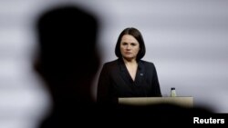 Сьвятлана Ціханоўская падчас саміту Эўрапейскай палітычнай супольнасьці ў Капэнгагене. 8 кастрычніка 2025