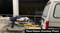 Миразиз Базаров ооруканада. 2021-жылдын 28-марты.