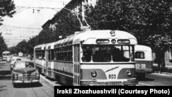 ტრამვაი "თბილისი" ჭავჭავაძის გამზირზე. 1964 წ.