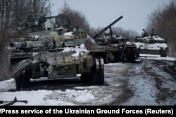 აფეთქებული რუსული ტანკები. უკრაინა. 2022 წლის მარტი