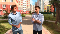 Анатолій Євтушенко, переселенець з Донецька (ліворуч)