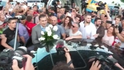 Saakashvili Back In Ukraine -- 'It's A Whole New Country'