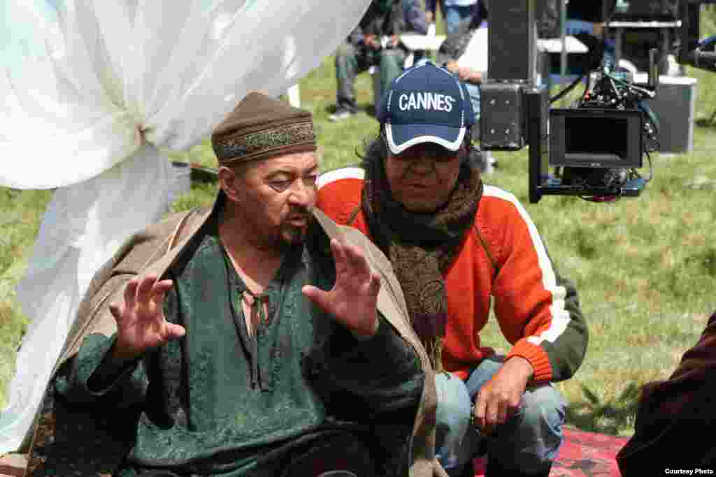 "Құнанбай" фильмін түсірудің бір сәті. 3 тамыз 2014 жыл.&nbsp;