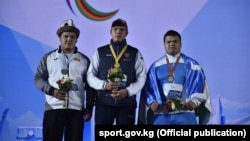 I КМШ оюндарынын күрөш  боюнча 120 килограмм салмактагы байге ээлери. 6-сентябрь, 2021-жыл. Казан, Татарстан.