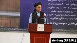 امرالله صالح یوې غونډې ته د وینا پر مهال - انځور له ارشیفه.