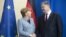 Президент України Петро Порошенко і канцлер Німеччини Ангела Меркель. Берлін, 10 квітня 2018 року