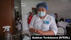 Бишкектеги бейтапкананын эмдөө бөлүмү, 19-май 2021-жыл.