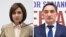 Moldovan President Maia Sandu (left) and pro-Russian presidential candidate Alexandr Stoianoglo (combo photo) 