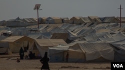 Сириядагы качкындар башпаанектеген «Ал-Хол» лагери. Бул лагерде Борбор Азиядан барган кыз-келиндер балдары менен жашай тургандыгы айтылып келет. Архив. 