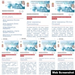 Konkurse për vende pune të shpallura për institucione në Kosovë, që funksionojnë sipas sistemit të Serbisë.