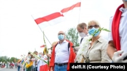 Литвадагы акциянын катышуучулары. 23-август, 2020-жыл.