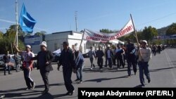 Митинг сторонников Ташиева в Джалал-Абаде, 8 октября 2012