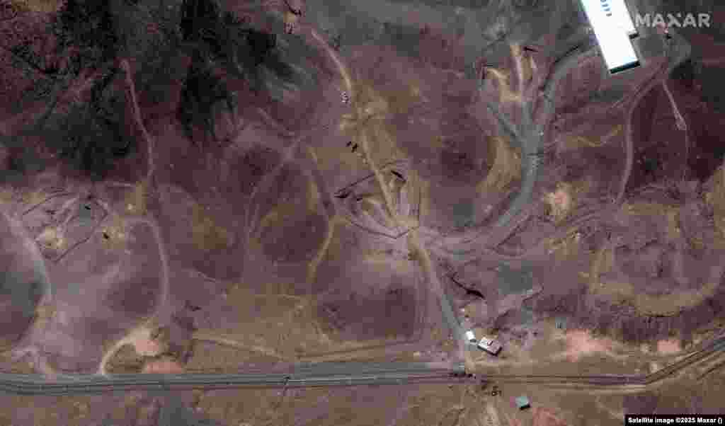 A satellite view shows an overview of Fordow underground complex, after the U.S. struck the underground nuclear facility, near Qom, Iran June 22, 2025.