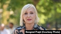 Kuma Prajda, novinarka Olivera Kovačević na otvaranju Nedelje ponosa u Beogradu, 1. septembra 2025. 