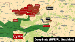 Сумський напрямок на інтерактивній мапі проєкту DeepState