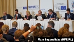 ეუთო/ოდირის სადამკვირვებლო მისიის პრესკონფერენცია, თბილისი, 2024 წლის 27 ოქტომბერი