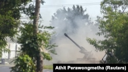 Военные Таиланда стреляют в сторону Камбоджи, 25 июля 2025 года