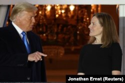 Trump dhe gjyqtarja e Supremes, Amy Coney Barrett.