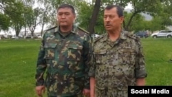 Камчыбек Ташиев жана Саймумин Ятимов. 1-май, 2021-жыл. Баткен