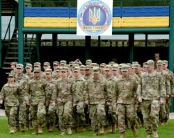 Під час церемонії відкриття військових навчань «Рапід Трайдент». Львівщина, Яворівський полігон, 11 вересня 2017 року