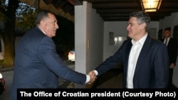 Milorad Dodik i Zoran Milanović u Zagrebu, 2021. godine