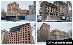 "Элит Хаус" компаниясына таандык үйлөр. УКМК бул имараттар мыйзамсыз курулганын билдирген.