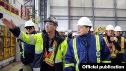 Сапар Исаков на месторождении Кумтор