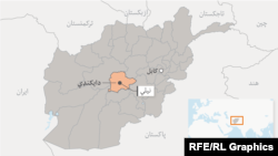 ولایت دایکندی در نقشه افغانستان 