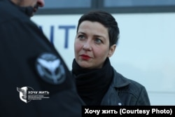 Марыя Калесьнікава ў дзень вызваленьня