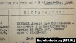 З справи Олеся Курбаса