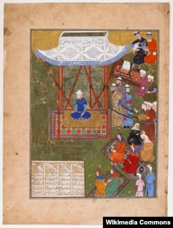 Эмирзаада Улукбек Тарагайдын бул сүрөтү анын замандашы болгон мусулман сүрөткери тарабынан тартылган.