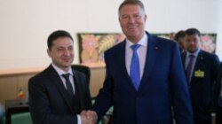 Președintele Klaus Iohannis și omologul său ucrainean Volodimir Zelenski