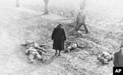 Тіла загиблих бійців «Карпатської Січі», неподалік Хуста, 16 березня 1939 року