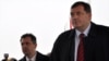  Milorad Dodik (right), prime minister of Republika Srpska, the predominantly Serb region of Bosnia-Herzegovina, arrives for a meeting with EU and U.S. officials near Sarajevo in October.