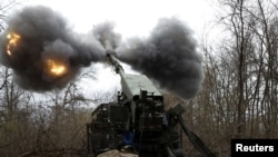 Робота САУ «Богдана» в Донецькій області, фото ілюстративне