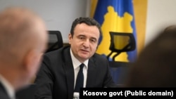 Вршителот на должност премиер на Косово/Албин Курти, 31 октомври 2025.