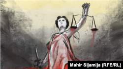 Imagine generică simbolizând Justiția. 