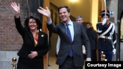 Presidentja e Kosovës Atifete Jahjaga gjatë takimit me kryeministrin e Holandës, Mark Rutte, 05 dhjetor, 2013