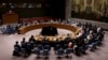 Delegates attend a meeting of the United Nations Security Council, following US strikes on Iran's nuclear sites, on June 24.