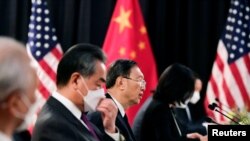 Primele negocieri directe între șefii diplomațiilor din Statele Unite și China, Alaska, 18 martie 2021. 