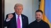 Американскиот претседател Доналд Трамп и претседателот на Украина, Володимир Зеленски во Белата куќа, 17 октомври 2025 година