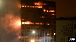 Požar na neboderu Vjesnika, 17. novembar 2025.