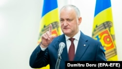 Outgoing Moldovan President Igor Dodon
