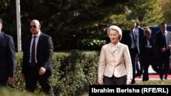 Predsednica Evropske komisije Ursula fon der Lajen u Prištini, 15. oktobar 2025.