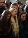 Funeral Held For Teenager, Parents Killed in Russian Strike On Kyiv