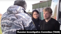 Vyacheslav Vishnevsky is detained in Kaliningrad on March 24.