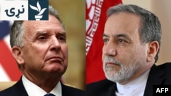 د ایران د بهرنیو چارو وزیر عباس عراقچي او د منځني ختیځ چارو لپاره د امريکايي ولسمشر سلاکار سټیف وېټکوف ـ انځور له ارشيفه